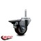 Service Caster 3 Inch Maroon Polyurethane Wheel Swivel 58 Inch Threaded Stem Caster with Brake SCC SCC-TS20S314-PPUB-MRN-PLB-58212 - alternate 3